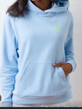 Dudley Stephens Hendrie Terry Hoodie Pineapple Baby Blue